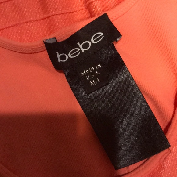 Bebe dress M/L in coral - Picture 3 of 3